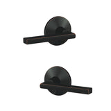 Schlage FC21LAT716KIN aged bronze passage & privacy door lever
