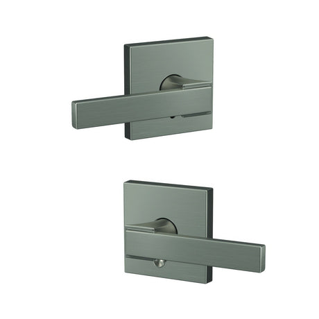 Schlage FC21NBK619COL satin nickel passage & privacy door lever