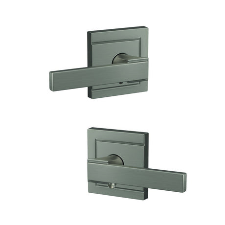 Schlage FC21NBK619ULD satin nickel passage & privacy door lever