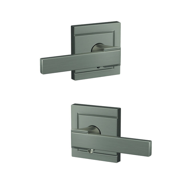Schlage FC21NBK619ULD satin nickel passage & privacy door lever