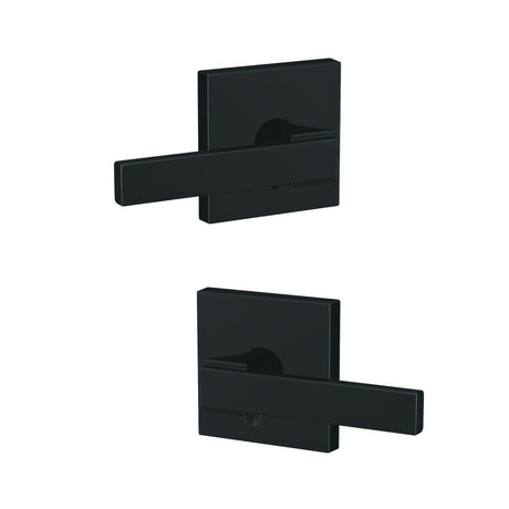 Schlage FC21NBK622COL matte black passage & privacy door lever