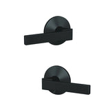 Schlage FC21NBK622KIN matte black passage & privacy door lever