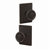 Schlage FC21OFM716GDV aged bronze passage & privacy door knob