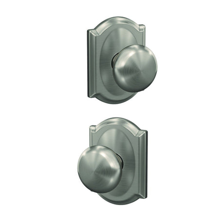Schlage FC21PLY619CAM satin nickel passage & privacy door knob