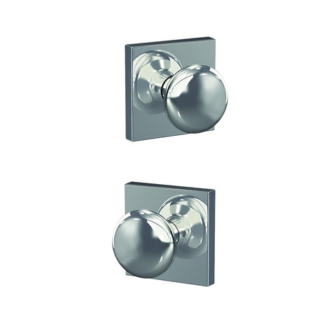 Schlage FC21PLY625COL bright chrome passage & privacy door knob