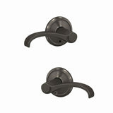 Schlage FC21WIT530ALD black stainless passage & privacy door lever