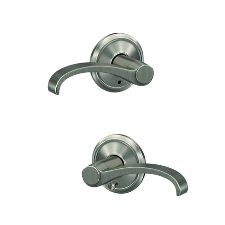 Schlage FC21WIT619ALD satin nickel passage & privacy door lever