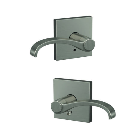Schlage FC21WIT619COL satin nickel passage & privacy door lever