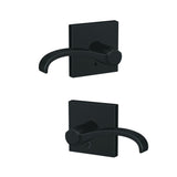 Schlage FC21WIT622COL matte black passage & privacy door lever