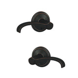 Schlage FC21WIT716ALD aged bronze passage & privacy door lever