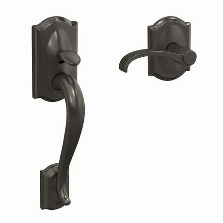 Schlage FC285CAM530WITCAM black stainless bottom half handleset