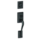 Schlage FC58ADD622 matte black single cylinder handleset