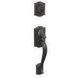 Schlage FC58CAM530 black stainless single cylinder handleset