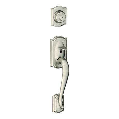 Schlage FC58CAM619 satin nickel single cylinder handleset