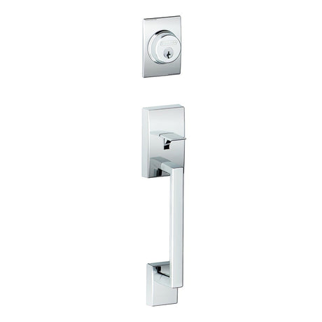 Schlage FC58CEN625 bright chrome single cylinder handleset