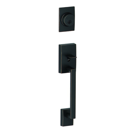 Schlage FC58CEN716 aged bronze single cylinder handleset