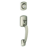 Schlage FC58GRW619 satin nickel single cylinder handleset