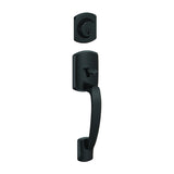 Schlage FC58GRW622 matte black single cylinder handleset