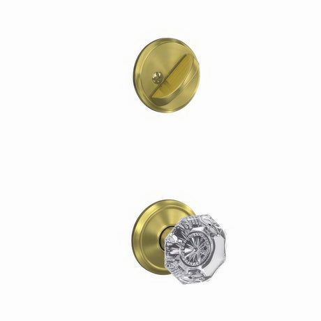 Schlage FC59ALX608ALD satin brass interior active trim