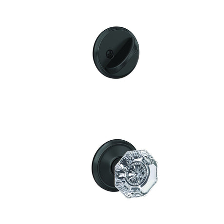 Schlage FC59ALX622ALD matte black interior active trim