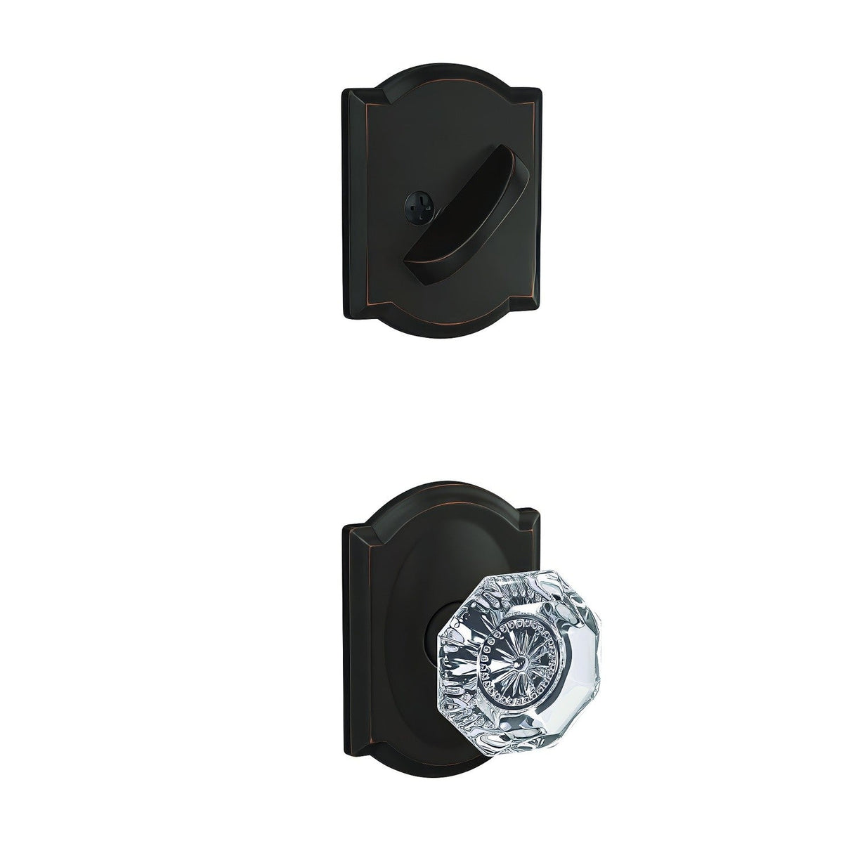 Schlage FC59ALX716CAM aged bronze interior active trim
