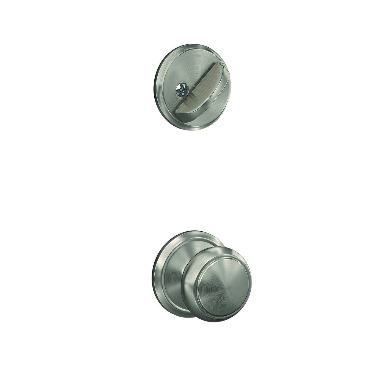 Schlage FC59AND619ALD satin nickel interior active trim