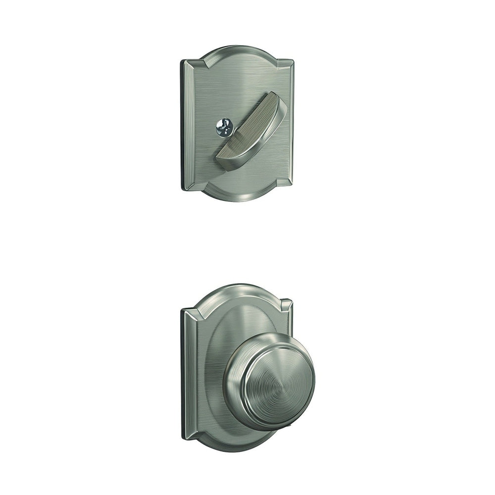 Schlage FC59AND619CAM satin nickel interior active trim