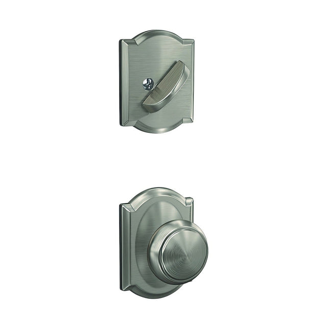Schlage FC59AND619CAM satin nickel interior active trim