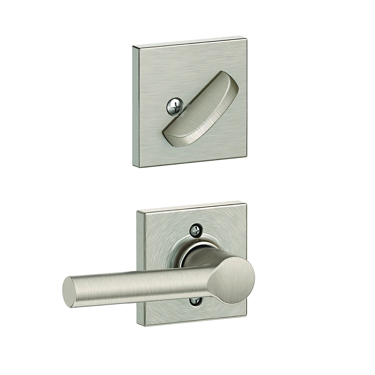 Schlage FC59BRW619COL satin nickel interior active trim