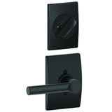 Schlage FC59BRW622CEN matte black interior active trim