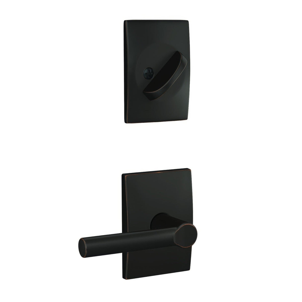 Schlage FC59BRW716CEN aged bronze interior active trim