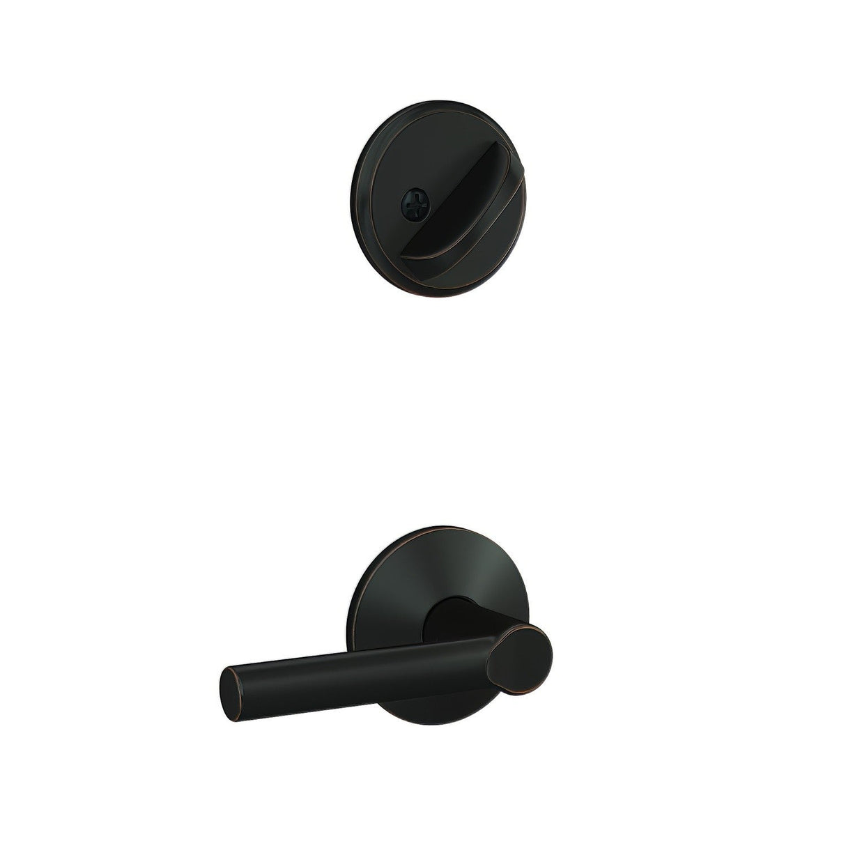 Schlage FC59BRW716KIN aged bronze interior active trim