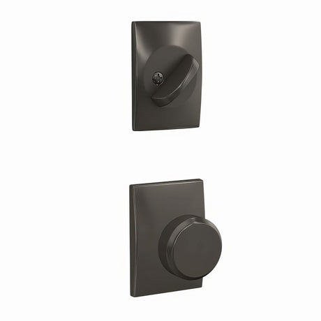 Schlage FC59BWE530CEN black stainless interior active trim