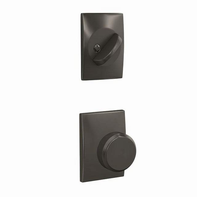 Schlage FC59BWE530CEN black stainless interior active trim