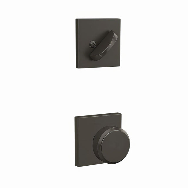 Schlage FC59BWE530COL black stainless interior active trim
