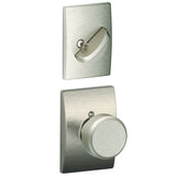 Schlage FC59BWE619CEN satin nickel interior active trim
