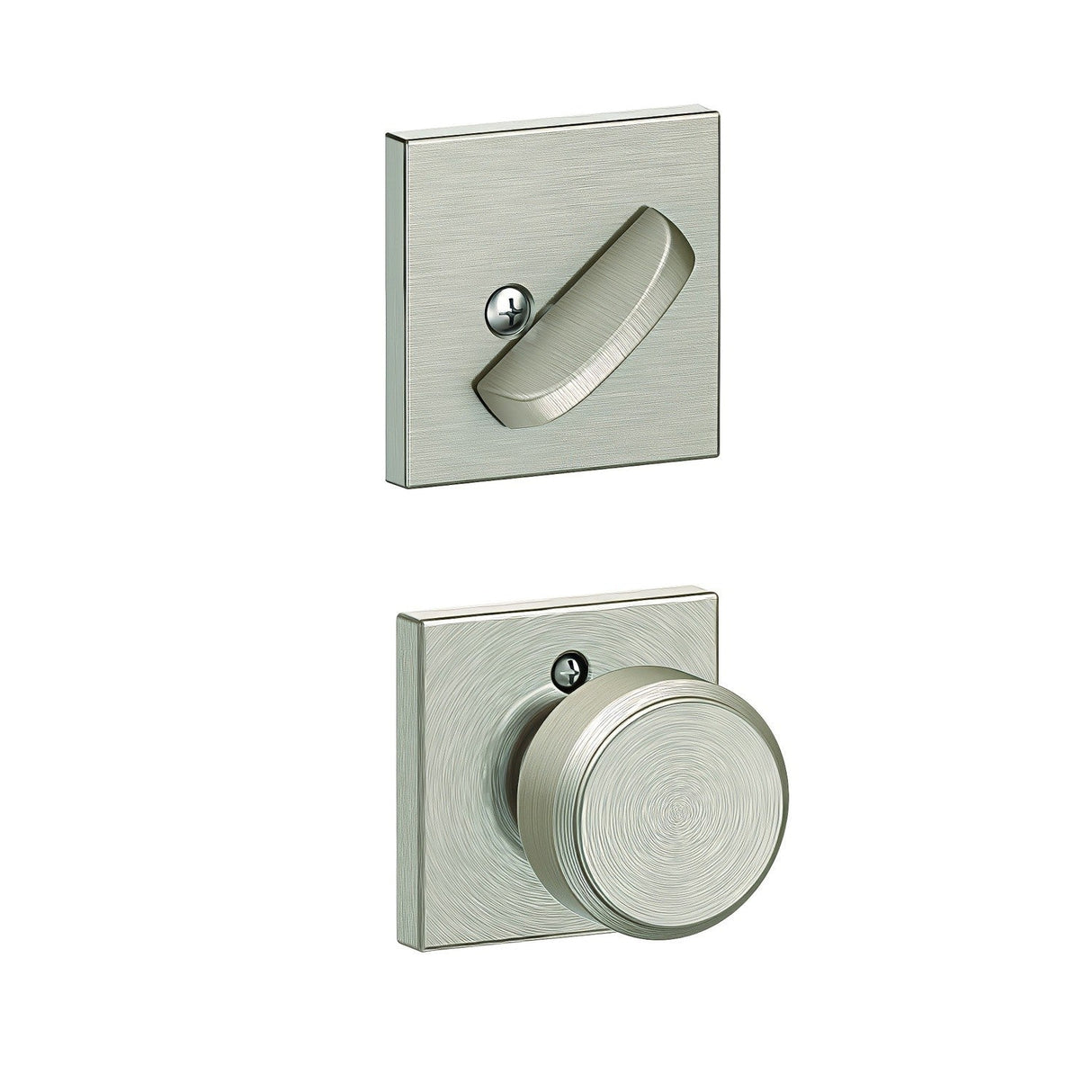 Schlage FC59BWE619COL satin nickel interior active trim