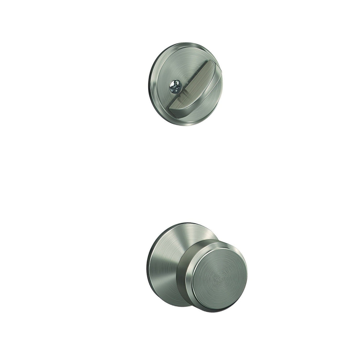 Schlage FC59BWE619KIN satin nickel interior active trim