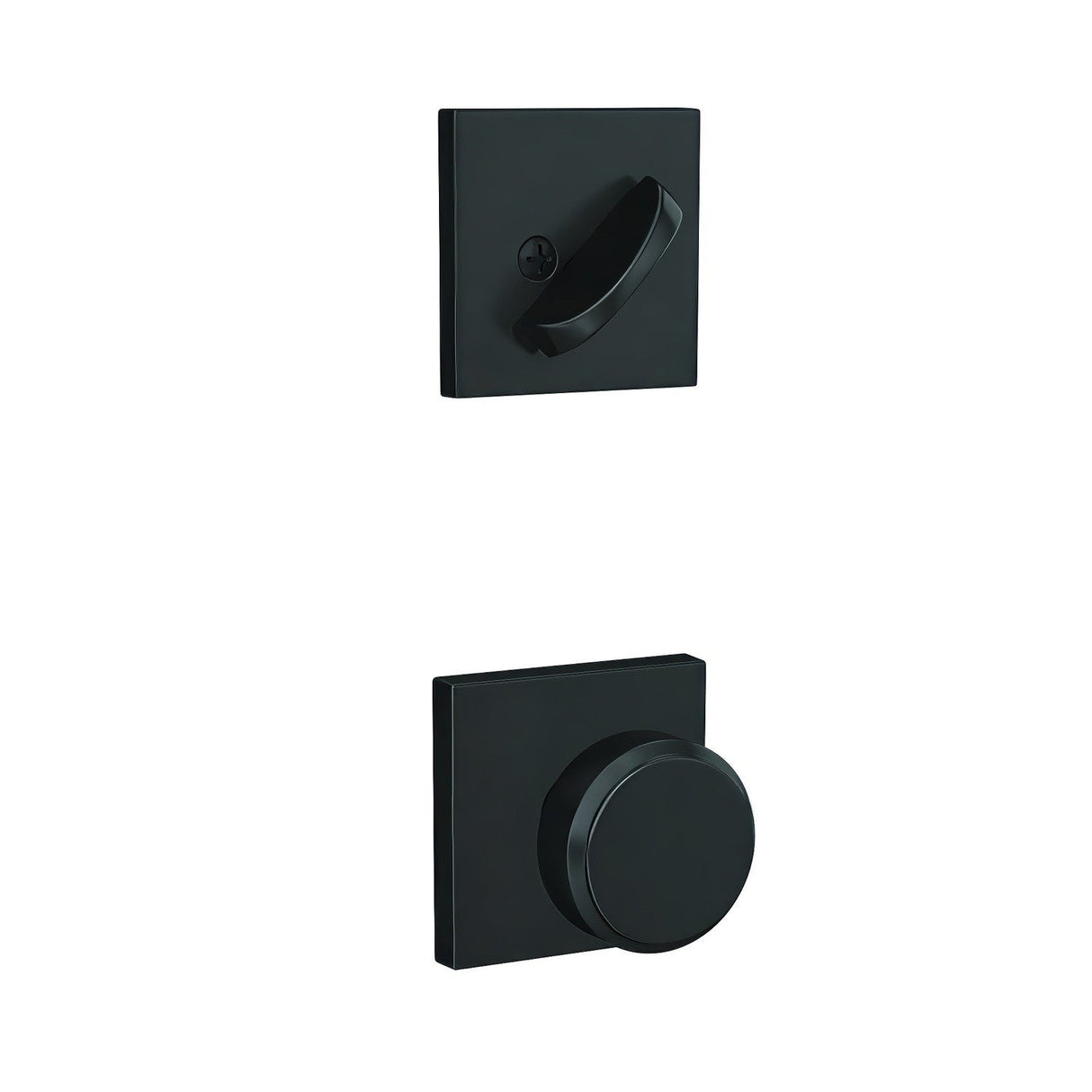 Schlage FC59BWE622COL matte black interior active trim