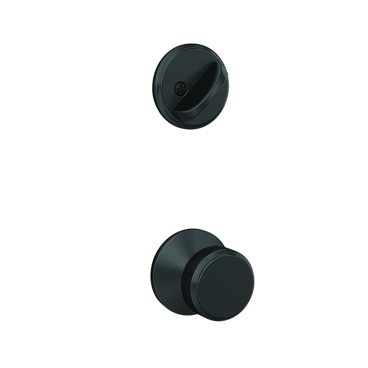 Schlage FC59BWE622KIN matte black interior active trim