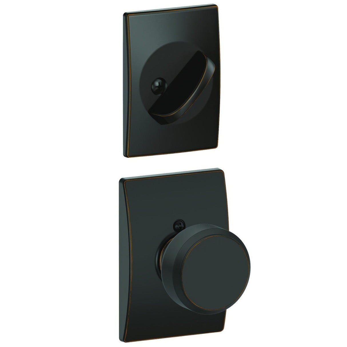 Schlage FC59BWE716CEN aged bronze interior active trim