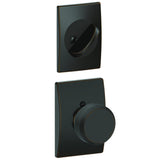 Schlage FC59BWE716CEN aged bronze interior active trim