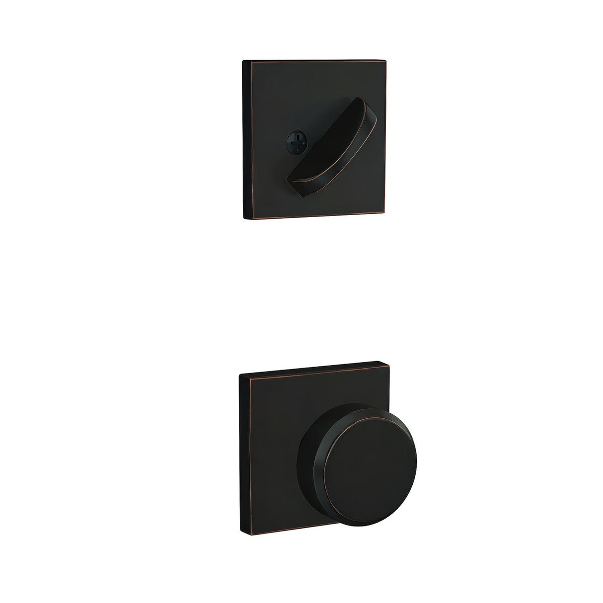 Schlage FC59BWE716COL aged bronze interior active trim