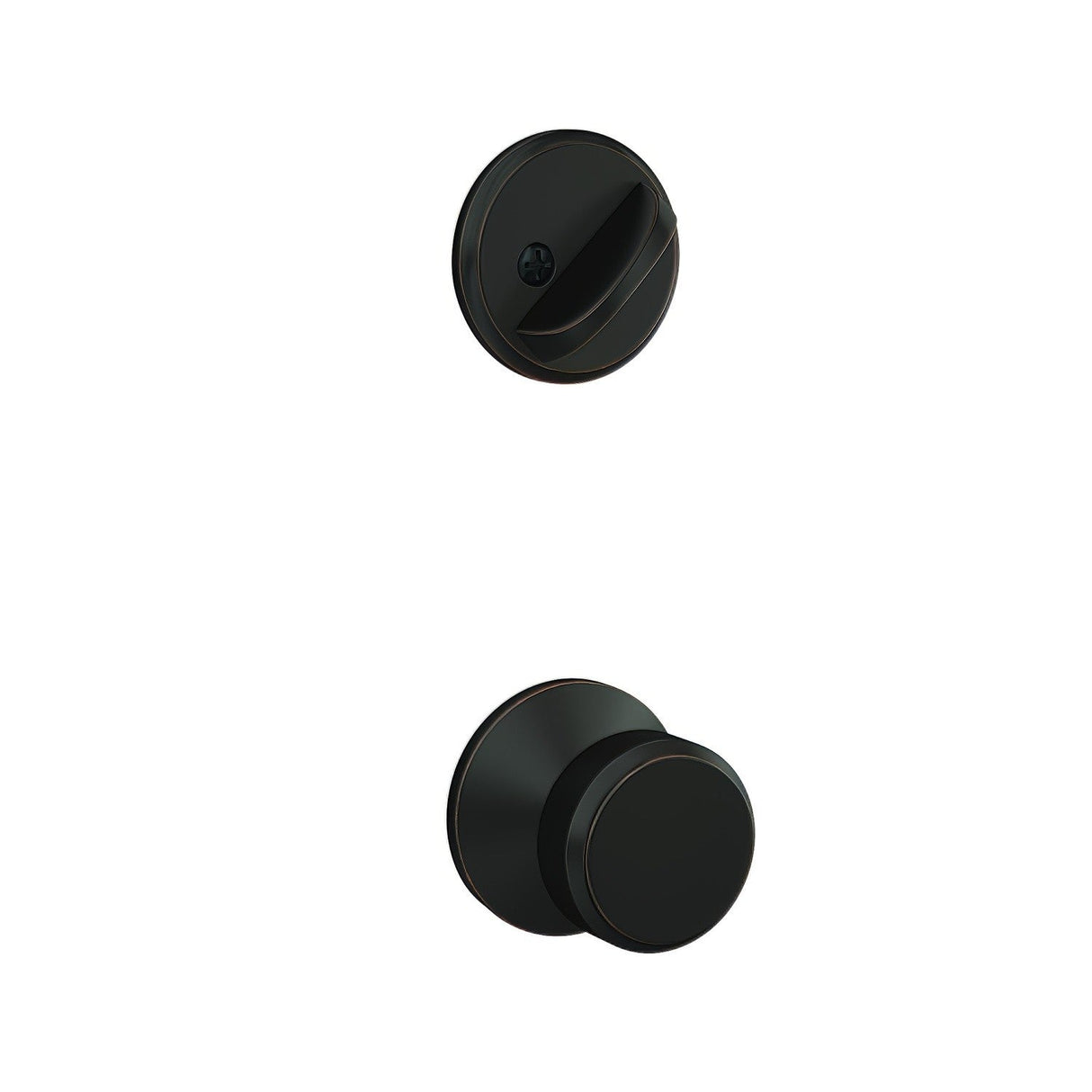 Schlage FC59BWE716KIN aged bronze interior active trim