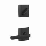 Schlage FC59CYB622DLT matte black interior active trim