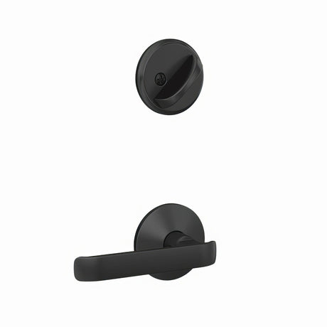 Schlage FC59CYB622KIN matte black interior active trim