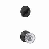 Schlage FC59DAW622KIN matte black interior active trim