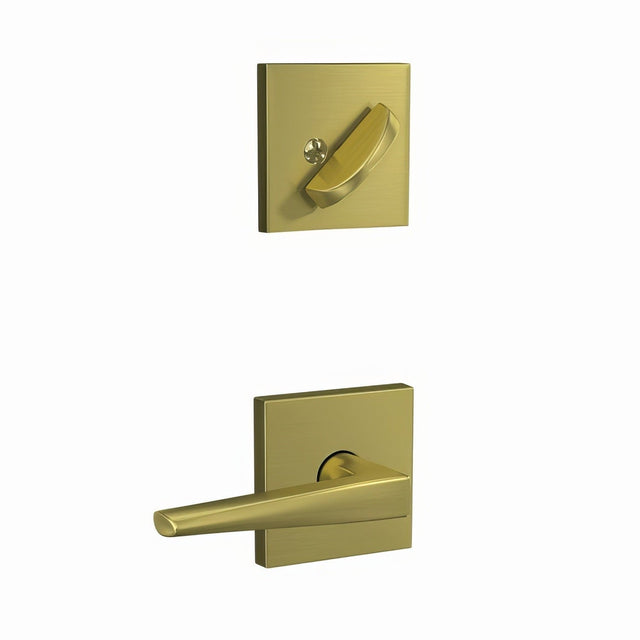 Schlage FC59ELR608COL satin brass interior active trim