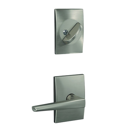 Schlage FC59ELR619CEN satin nickel interior active trim