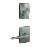 Schlage FC59ELR619CEN satin nickel interior active trim
